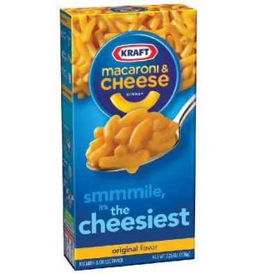 Résultat de recherche d'images pour "macaroni and cheese paquet"